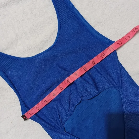 4 for $10 Bebe Royal Blue Sleeveless Stretchy Cutout Bodycon Bandage Dress M/L - Picture 9 of 10